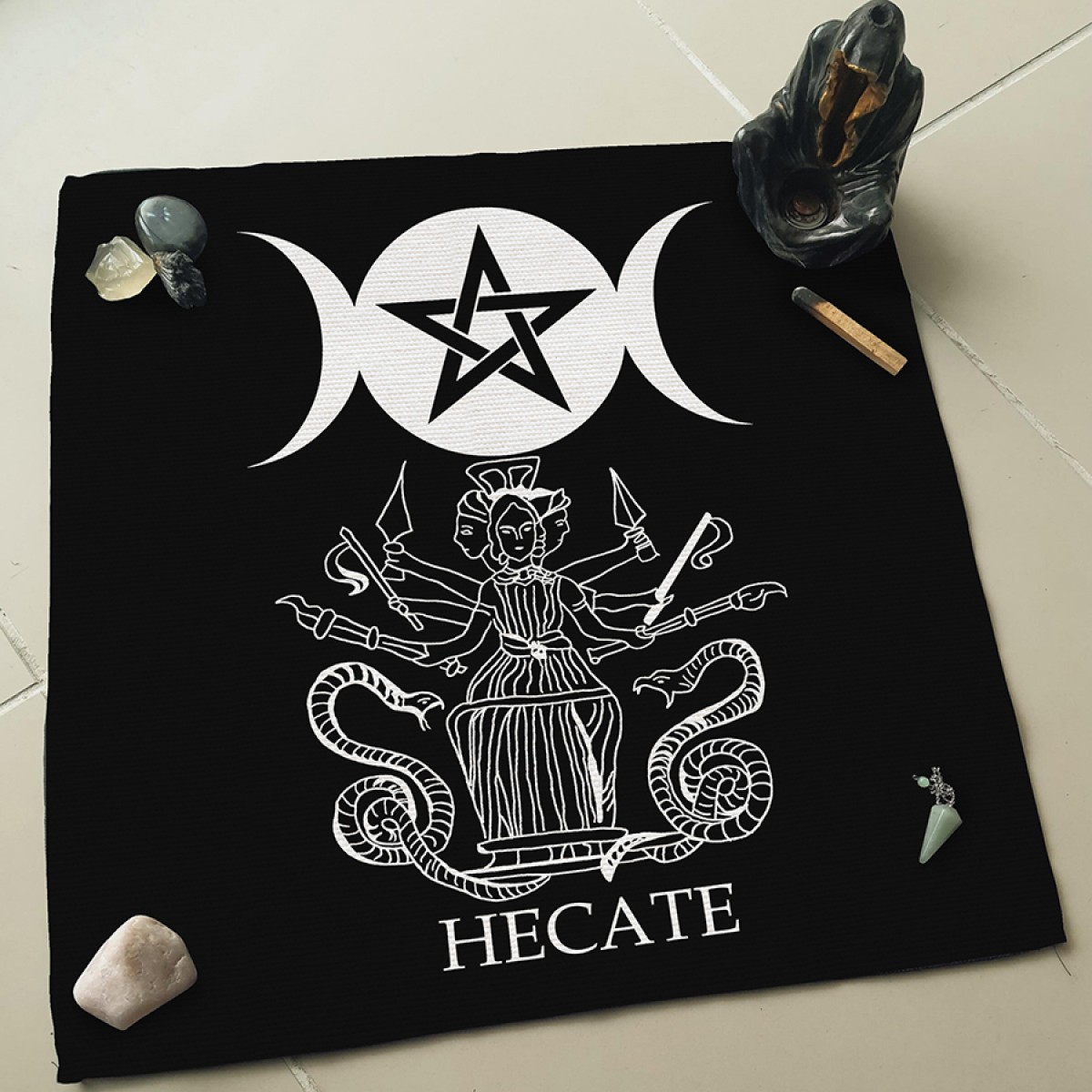 Hecate Altar - Sunak - Tarot Açılım  Örtüsü