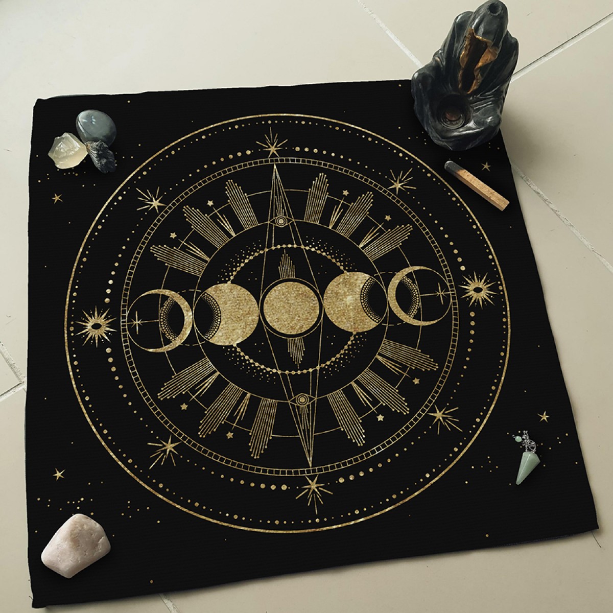 Ay Evreleri Altar - Sunak - Tarot Açılım  Örtüsü