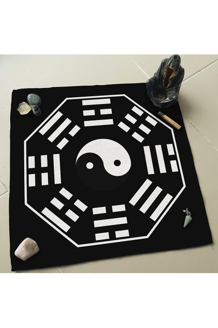 I Ching Trigrams, Taoizm Altar - Sunak - Tarot Açılım  Örtüsü