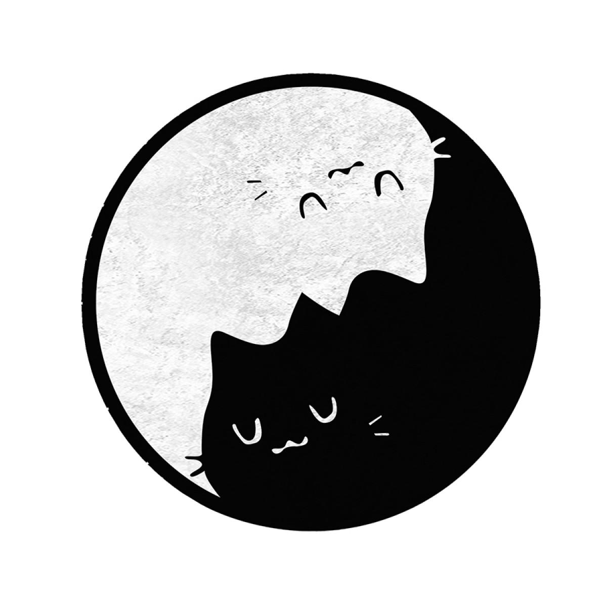 Kedi Yin Yang Halı