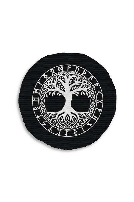 Rune Hayat Ağacı  Meditasyon Minderi