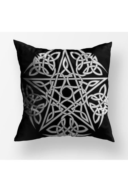 Pentagram Dekoratif Kare Yastık